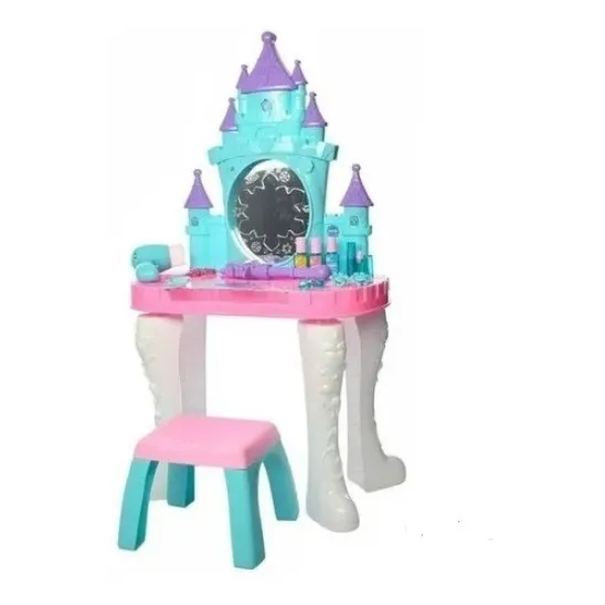 Tocador Castillo Frozen Para Niña Con Luces Y Sonido Juguete