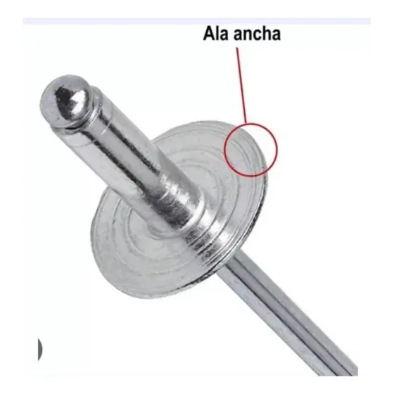 Remache Ala Ancha 50 Piezas Placa Placa Placa