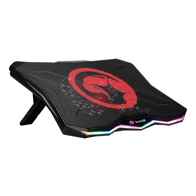 Soporte De Enfriamiento Marvo - p/ Notebook Fn-40 - 17` Color Negro