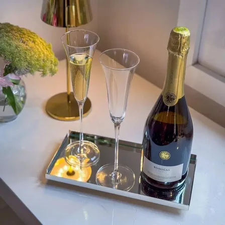 Kit 6 Taças Para Espumante Cristal Tulipani 120ml Artevino