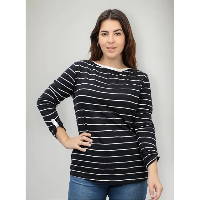 Remera Edc Rayada Algodon Suave Urbana Calidad Importada 