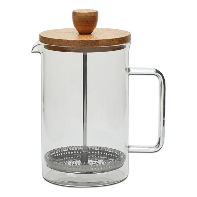 Cafetera Embolo Bambu Francesa 800ml Pettish Online