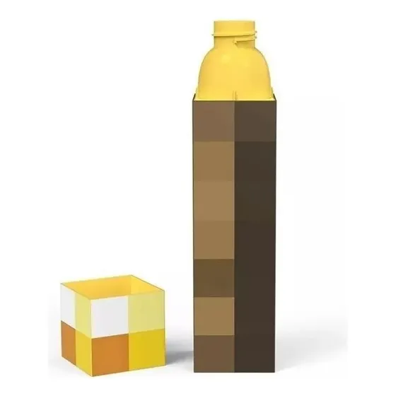 Taza De Antorcha Alrededor Del Juego De Minecraft