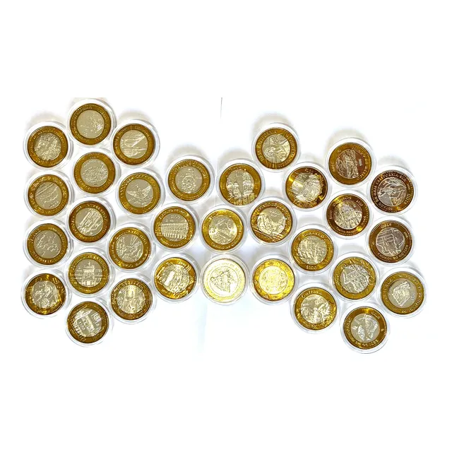 Colección Completa Monedas 100 Pesos Estados 2da Fase Unc