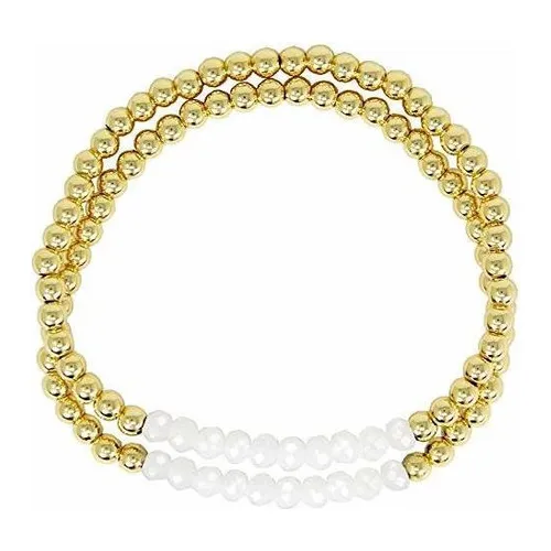 Juego Mujeres Adolescentes Moda Plata Oro Acero Inoxidable 2