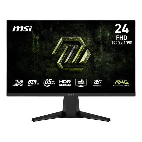 Monitor Msi Mag 245f X24 23.8 Fhd 240hz 0.5ms Rapid Ips - Negro | Cuotas sin interés