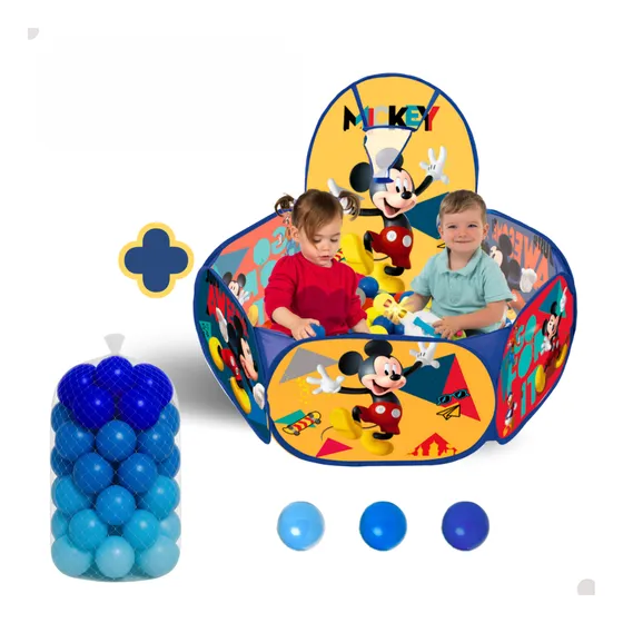 Piscina Infantil 50 Bolinhas Com Cestinha Menino Menina