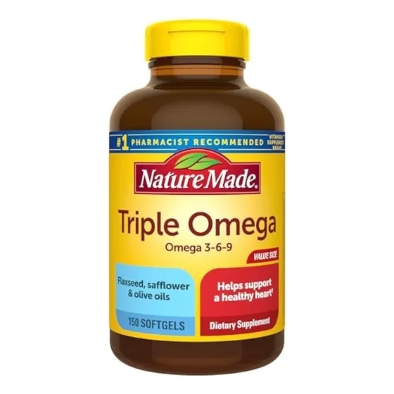 Triple Omega 3 6 9 De Nature Made, Semillas De Lino