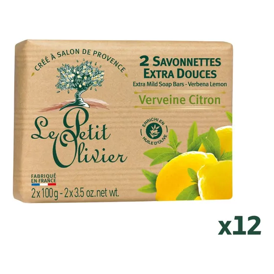 Jabones Sólidos Le Petit Olivier 2x100g - Caja De 12