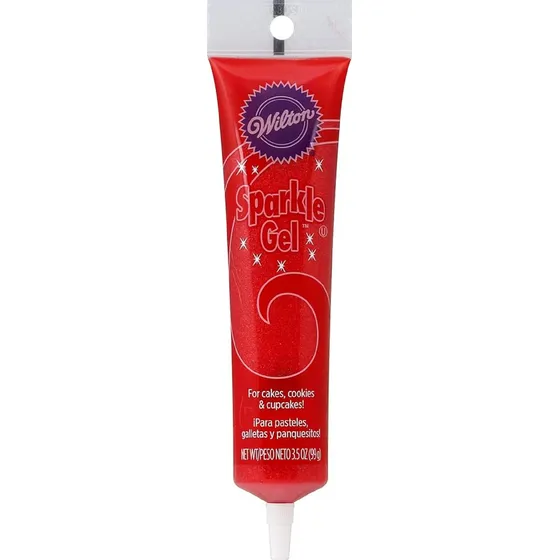Wilton Red Sparkle Gel. Gel Decorativo Rojo
