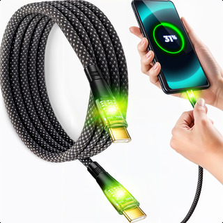 Cabo Tipo C Usb C Carregador Celular Adaptador Led Dados 65w Cabo Tipo C Usb C Carregador Celular Adaptador Led Dados 65w