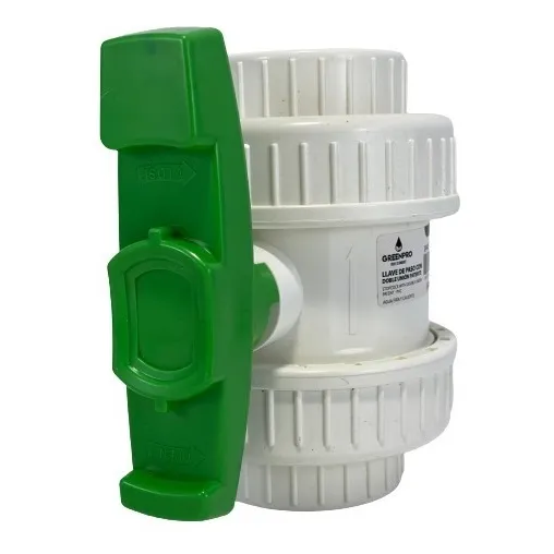 Llave De Paso Doble Unión Valvula Pvc 1 1/2 Pulgada Rosca