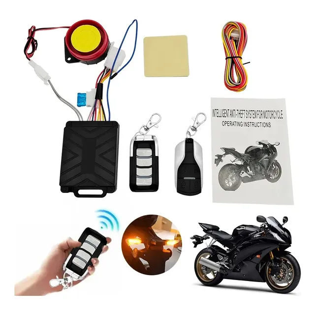 Alarma Antirrobo Moto Encendido Con Distancia Control Remoto