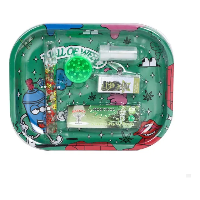 Set Moledor De Hierba Molinillo Pipa Papel
