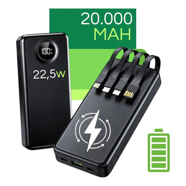 Carregador Portátil 20000 Turbo 22.5w Power Bank Premium Universal Rápido Para Samsung iPh... Carregador Portátil 20000 Turbo 22.5w Power Bank Premium Universal Rápido Para Samsung iPh...