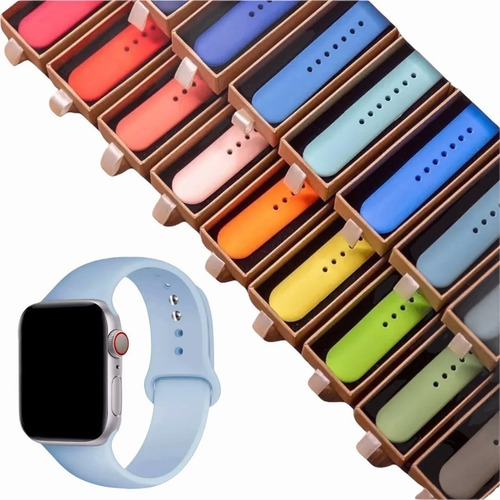 Correa Para Apple Watch Silicona Todas Tallas Series Colores