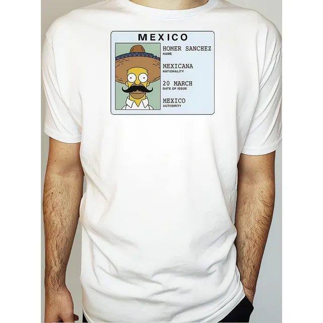 Remera Homero Sanchez - Los Simpsons Aesthetic Unisex Meme