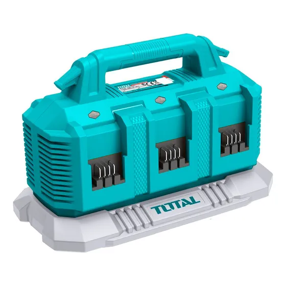 Cargador Para Múltiples Baterías Litio 20v Total, 6 Puertos
