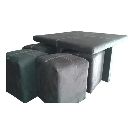 Mesa De Centro Y Taburetes