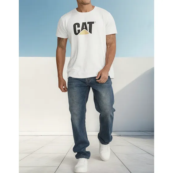 Jeans Caterpillar Triblend Stretch Den Medium Stone - Hombre