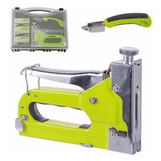 Engrampadora Para Maderas Y Mdf 3 En 1 + Valija Prescott