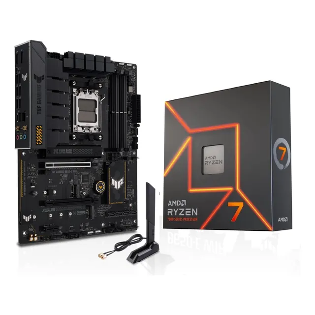 Procesador De Cpu Amd Ryzen 7 7700x De Micro Center Con