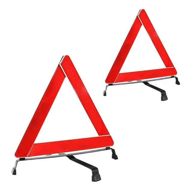 Triangulo De Emergencia Vial X2 Uni/reflectivo Auto/separado