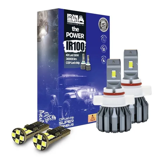 Kit Led Ir100 Canbus H7 H4 H11 + 2 Led Canbus Cree Autos