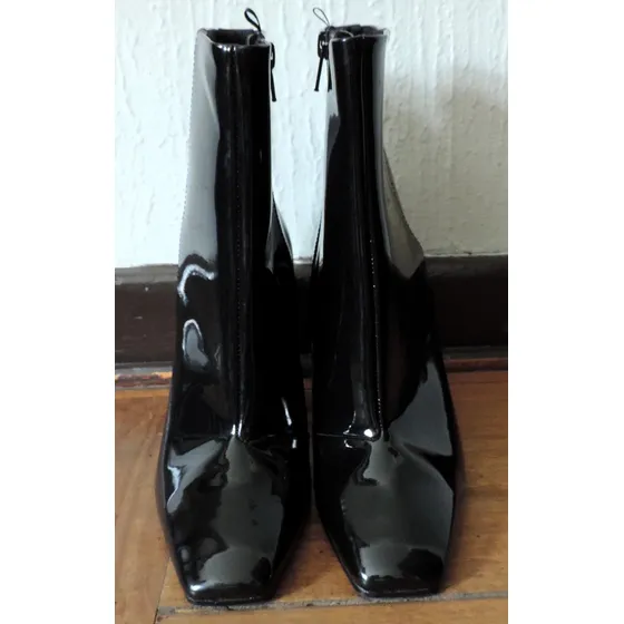 Botines Negros Charol 
