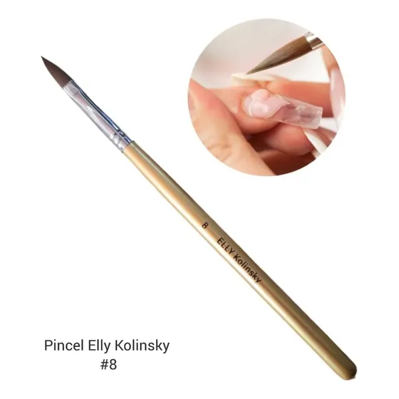 Pincel Para Acrilico Resina, Kolinsky Cerdas Naturales, Uñas
