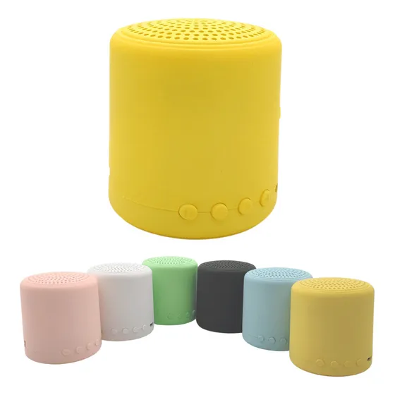 Mini Caixa De Som Bluetooth Colorida Portátil Musica Potente Cor Amarelo