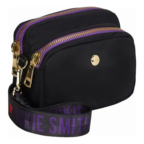 Cartera Jackie Smith Dear Crossbody Negra En Caja Con Moño