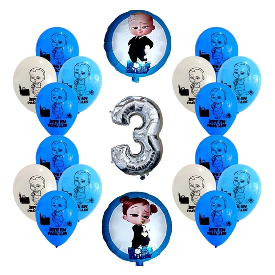 Combo Kit Globos Jefe En Pañales 2