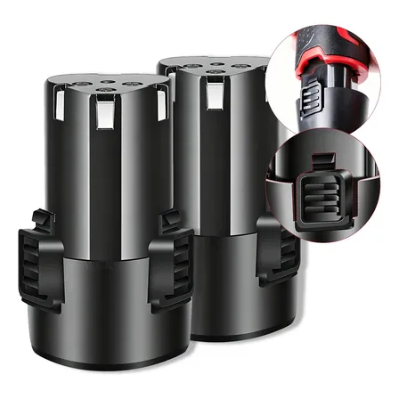 Bateria Universal Lítio 12v Parafusadeira Furadeira 2 Baterias