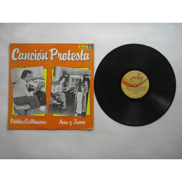 Lp Vinilo Ana Y Jaime Pablus Gallinazus Cancion Protesta1989