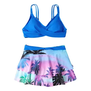 O Maiô Feminino Biquíni Confortável Biquínis De Cor Lisa Q