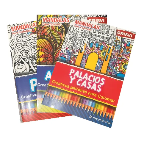 Cuadernos Mandala Para Colorear Crisvi (3 Unidades Surtidas)