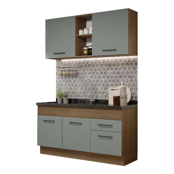 Cocina Integral Completa Modular Madesa Agata 150cm Mg 02
