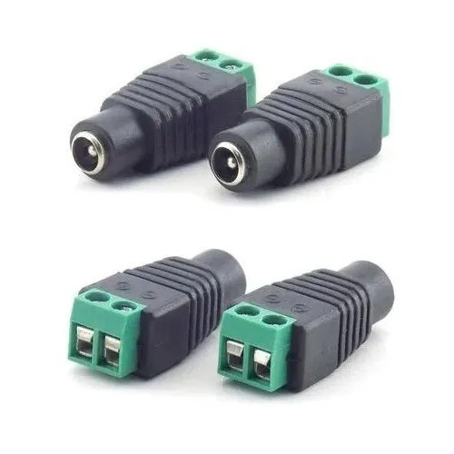 Conector Dc Hembra 12v Para Cctv 10 Unidades