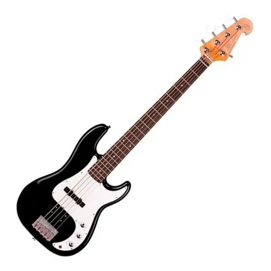 Baixo Sx 5 Cordas Precision Bass Spb62+5 Bk Preto