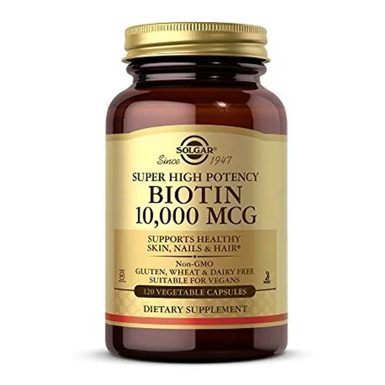 Biotin 10,000mcg 120cap Sabor Unflavored
