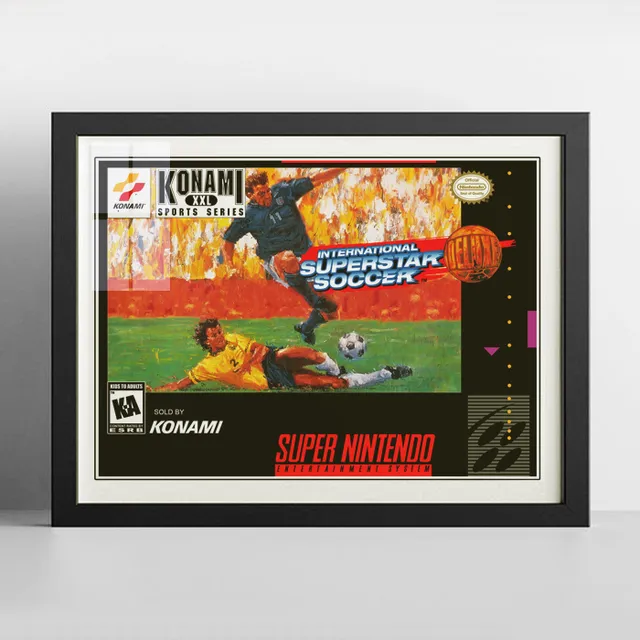 Cuadro Gamer  International Superstar Soccer Deluxe Nintendo