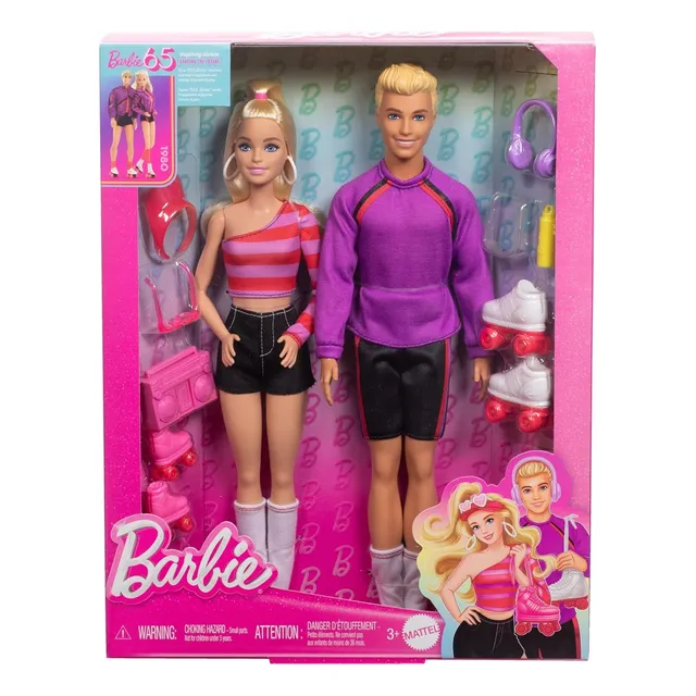 Barbie Fashionista Barbie Y Ken 2 Pack Muñecos, Mattel