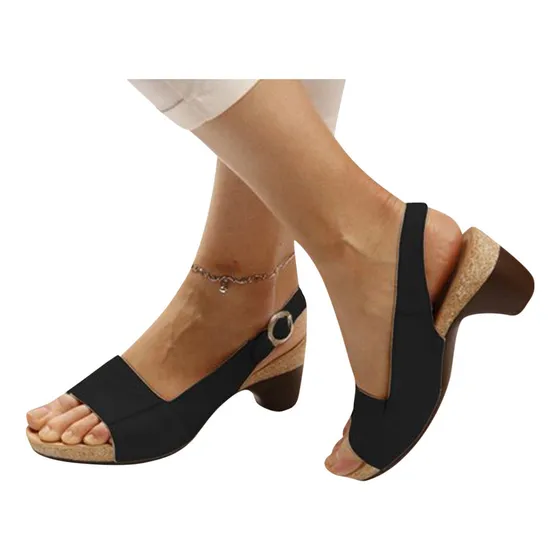 P7 Zapatos Cómodos Y Elegantes De Tacón Bajo Para Mujer Sa 5