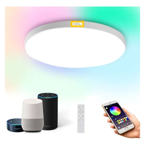 * Lámpara De Techo Inteligente Led Compatibles Con Siri