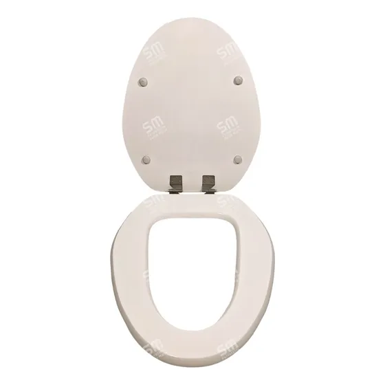 Asiento Inodoro Mad Laq. Ac. Inox. Vessanti One Piece Largo