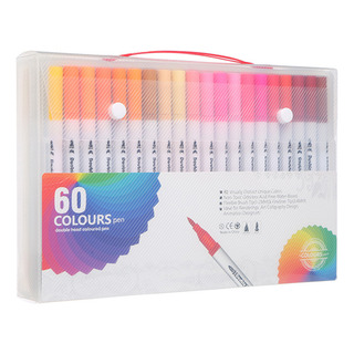 Marcadores De Pincel De Aquarela De Ponto Duplo De 60 Cores Marcadores De Pincel De Aquarela De Ponto Duplo De 60 Cores