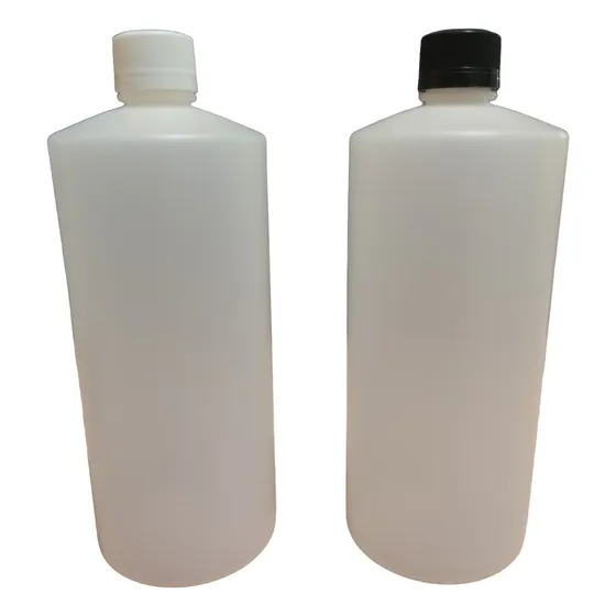 Envases Plástico De Litro Tipo Alcohol Natural Tapa Rosca
