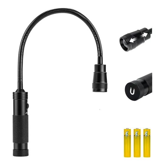 Luz Trabajo Led Linterna Flexible Cuello Cine 500 Lumene