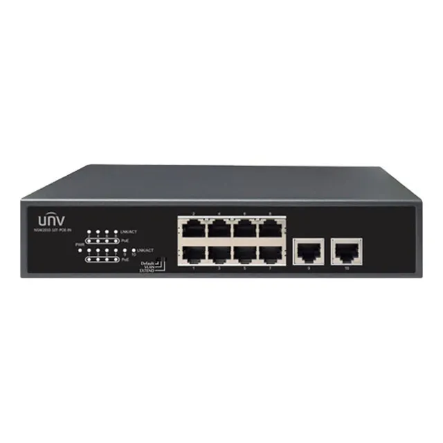Switch 8 Puertos Poe + 2 Enthernet 10/100  Vlan - Rackeable